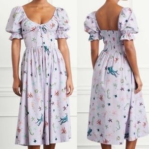 NWT XS Hill House Home Summer Print Midi Dress